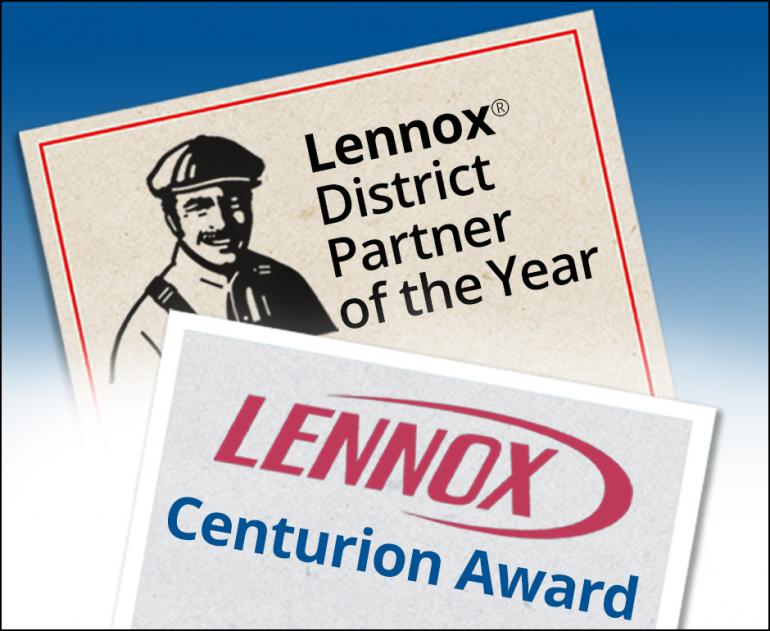 HB McClure Receives Lennox® District Partner of the Year and Centurion Awards