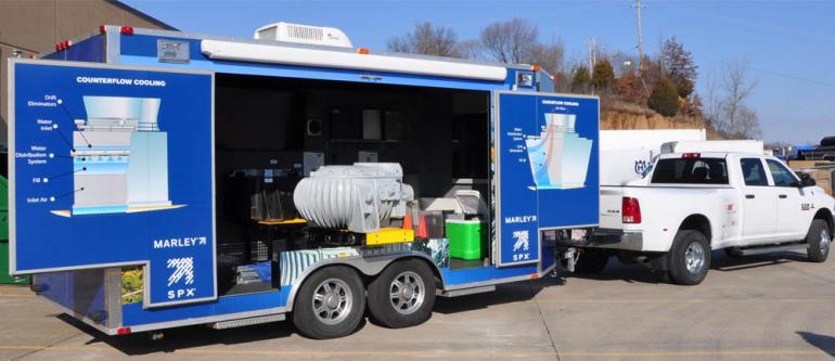 SPX Mobile Display Trailer Highlights Marley® Cooling Tower Component Advantages