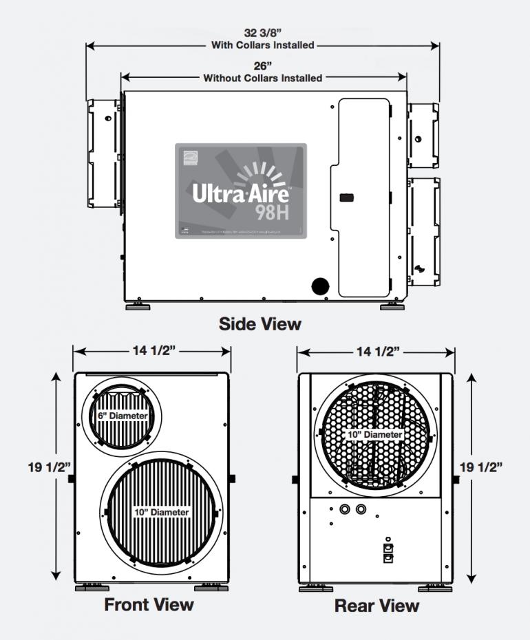 Dehumidifier 98H Ultra-Aire - 1