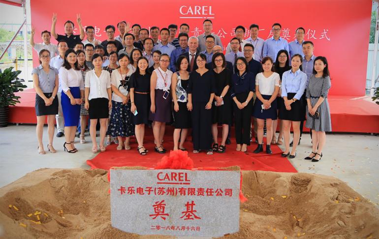 CAREL: cornerstone laid for the new plant in China
