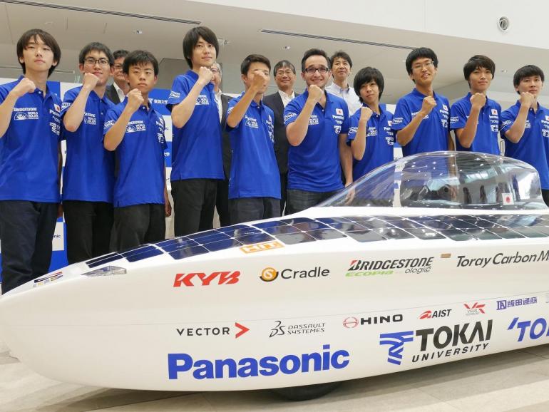 Panasonic Supports the Tokai University Solar Car Team in a World-Leading Solar Car Race, 