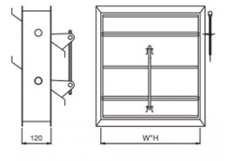 Back draft damper BDD-042 GMC AIR - 4