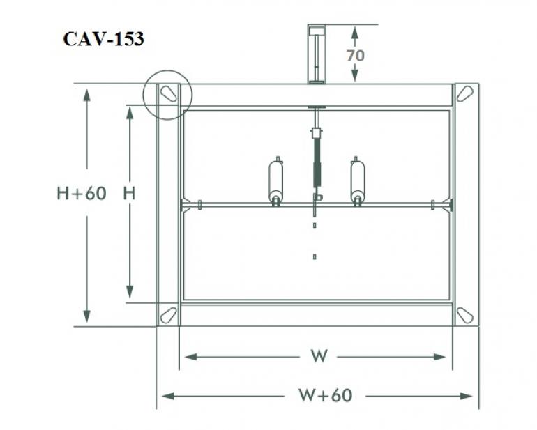 C.A.V control damper CAV-053 GMC AIR - 1