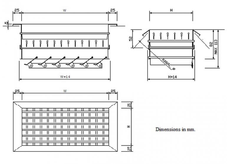 Round duct grille RDG-006 GMC AIR - 2