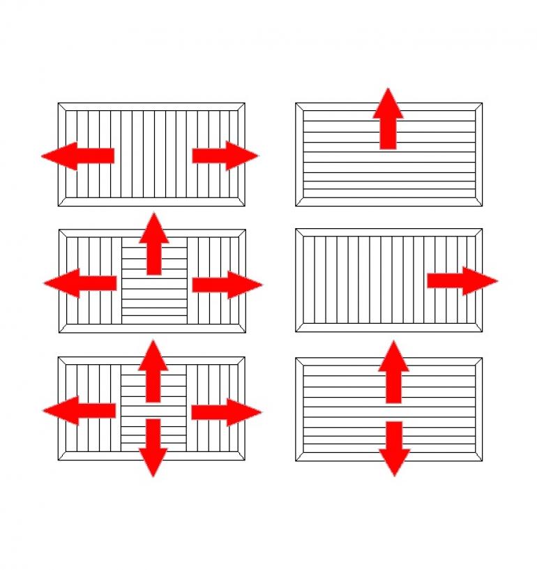 Multi-directional grille MDG-008 GMC AIR - 2