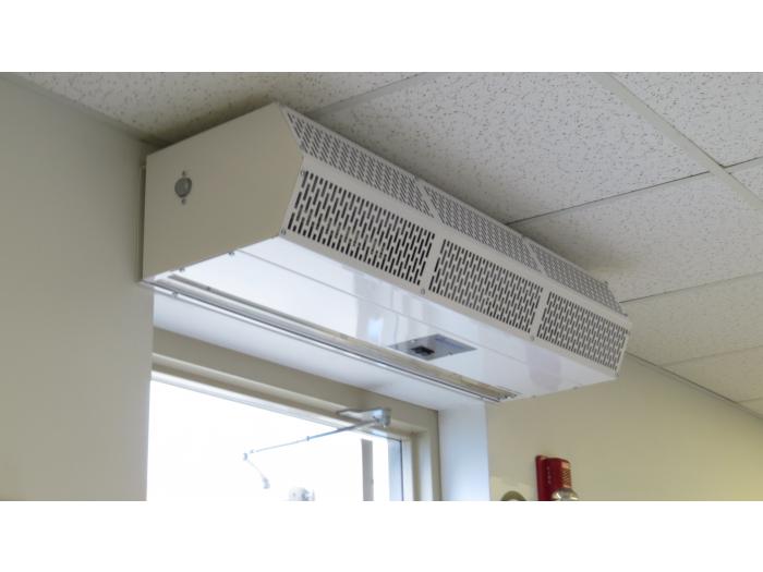 Hot water / steam air curtain Commercial Low Profile 8 Berner